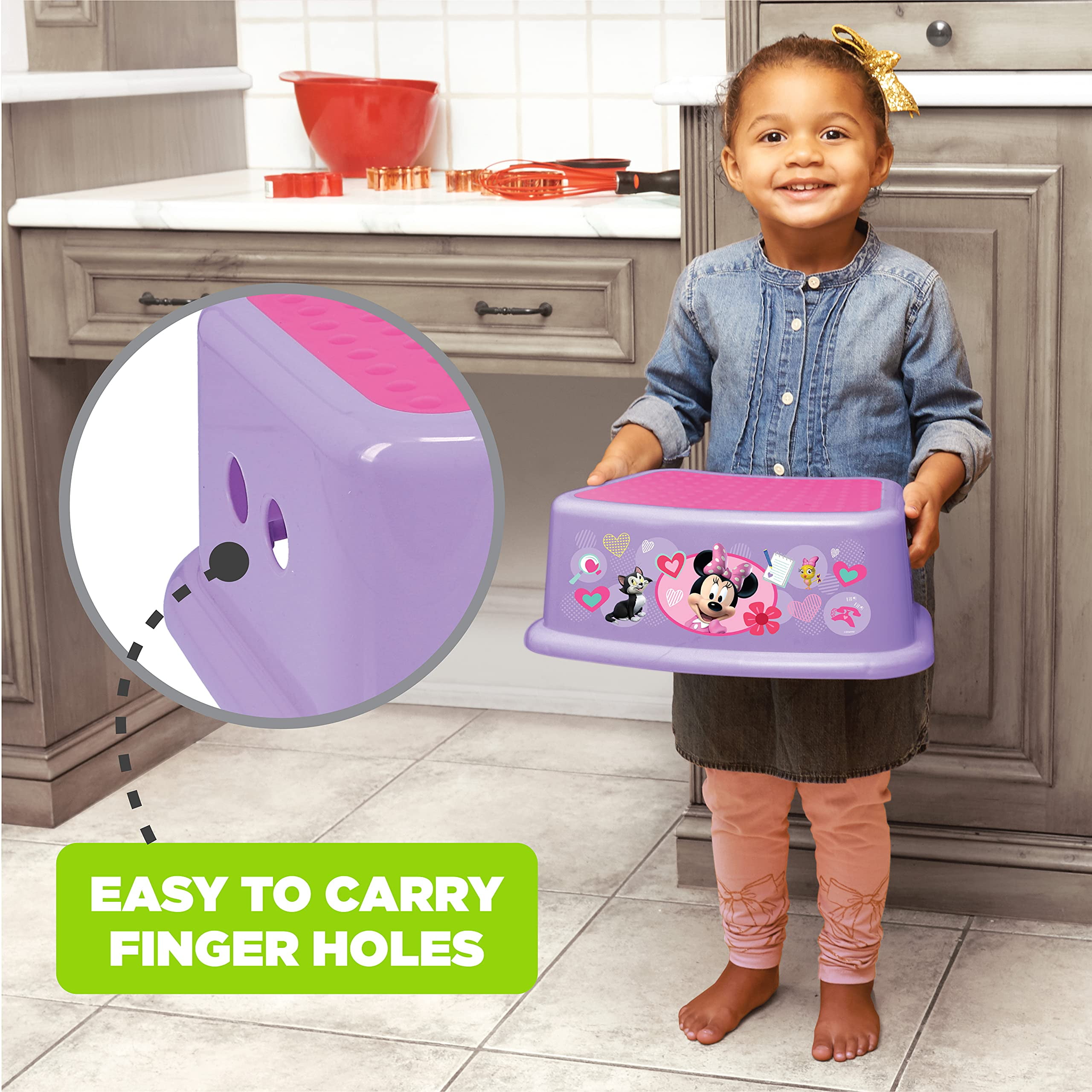 Escabeau d'aides heureux Minnie de Disney Mickey & Minnie