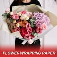 thumbnail image 6 of Uxcell Gift Bouquet Wrapping Paper, Waterproof Flower Wrapping Paper for Wedding DIY Packaging Craft Black, 6 of 7