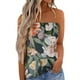 thumbnail image 1 of Gibobby Camiseta sin tirantes Bandeau para mujer, camiseta informal sin mangas para vacaciones de verano, camiseta holgada para vacaciones, blusa, camiseta sin mangas para mujer(Verde,XG), 1 of 5
