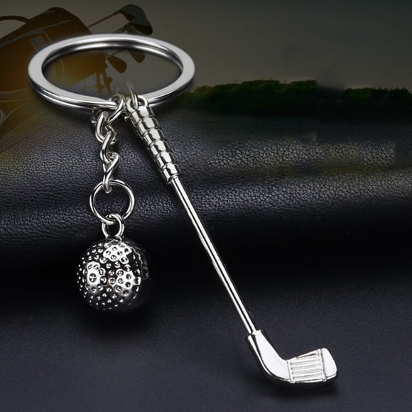 CRILSTYLEO 3Ud Llavero Deportivo Con Bola De Golf En Metal Para Uso Práctico Y Decorativo