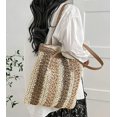 thumbnail image 6 of CoCopeaunts Beach Tote Bag for Women Summer Handwoven Straw Bag Large Stripe Beach Tote Bag Handbag, 6 of 7