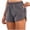 *Dark Gray, variant on Women's Solid Color Athletic Shorts with Pockets ,Casual Summer Sport Short Orange,Womens Plus M