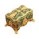 thumbnail image 5 of Joyero, cofre del tesoro, contenedor de joyas para aretes, anillos y pulseras. Verde, 5 of 9