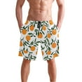 thumbnail image 4 of joogoo Men's Swim Trunks Orange Fruits Beach Shorts with Pockets M, 4 of 6