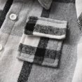 thumbnail image 7 of Xyant Toddler Baby Boys Girls Plaid Flannel Shirts Kids Jackets Long Sleeve Lapel Button Down Shirt Top Outfit (Grey,6-7 Years), 7 of 7