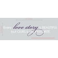 thumbnail image 5 of Love Quotes Wall Décor - Every Love Story Is Beautiful, Ours Is My Favorite - Vinyl Lettering Art Wall Decals 36x10-Inch White, Plum, 5 of 5