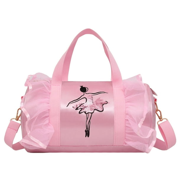 kurtrusly Costume Durable Vêtements Chaussures Robe Sac à Main pour Rangement Pratique de Danse Rose long Fil 1Set