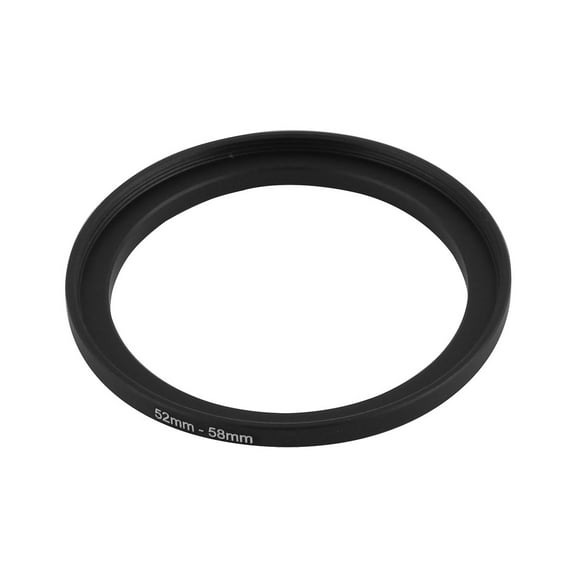 Unique Bargains Camera 52mm-58mm Adapter Ring Step up Filter Holder Blk
