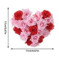 thumbnail image 3 of EUDIDV Romantic Presents Valentine's Day Love Wall Hanging Decoration Supplies Red Simulated Rose Hanging Decoration Scene Arrangement Flower Wreath Valentine's Decor, 3 of 7