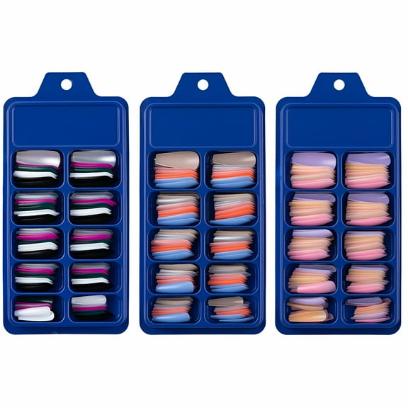 VANIDO Fake Nails - 300pcs Acrylic Nails Full Cover Artificial False Nail Tips 10 Sizes, False Nails for Women and Girls