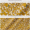 thumbnail image 2 of Soimoi Gold Cotton Cambric Fabric Butterfly,Robin & Cotton Ball Floral Print Fabric by Yard 56 Inch Wide, 2 of 7