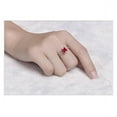 thumbnail image 3 of Limited Time Sale: 1.25 Carat Red Ruby and Diamond Engagement Ring in 10k Rose Gold for Women on Sale, 3 of 3