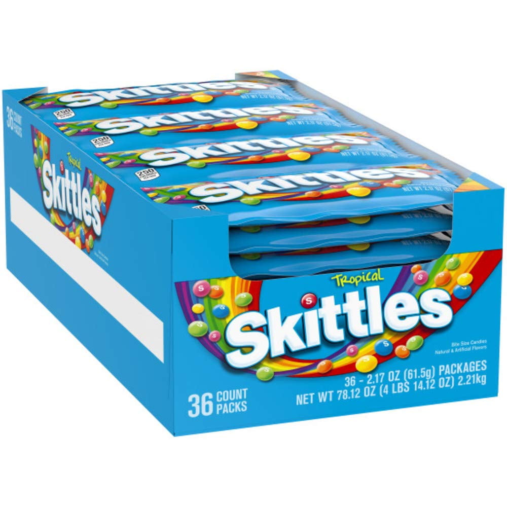 SKITTLES Tropical Candy, 2.17 ounce 36Count Box Nepal Ubuy