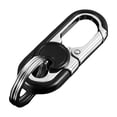 thumbnail image 2 of Eosunjian Car Key Chain Clip with Key Rings Rotatable Live Lock Buckle Anti-lost Heavy Duty Pants Waist Hoop Keychain Key Fob Key Fob Holder Keyring Holder Black, 2 of 13