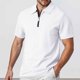 thumbnail image 2 of Camisa holgada con cuello con cremallera para hombre: prenda de poliéster para primavera/verano, actividades informales al aire libre, lavable a máquina, tallas S-XXXL, contorno de pecho 101-126 cm., 2 of 8
