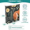 thumbnail image 5 of Foxes Flowers Leaves 3 Ring Binders 1.5 inch Hardcover File Folders with Interior Pockets A4 Size Organizer for School Office Hospital, 5 of 8