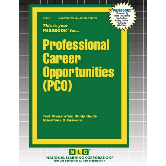 Career Examination Professional Career Opportunities (PCO), Book 420, (Paperback)