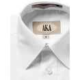 thumbnail image 2 of AKA Boys Solid Short Sleeve Dress Shirt - Back to School White-Short Sleeve 8, 2 of 2