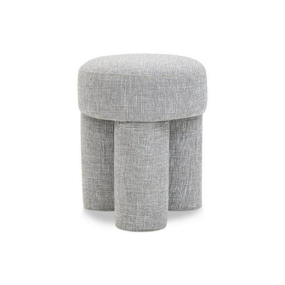 Meridian Furniture Larson Grey Fabric Ottoman/Stool