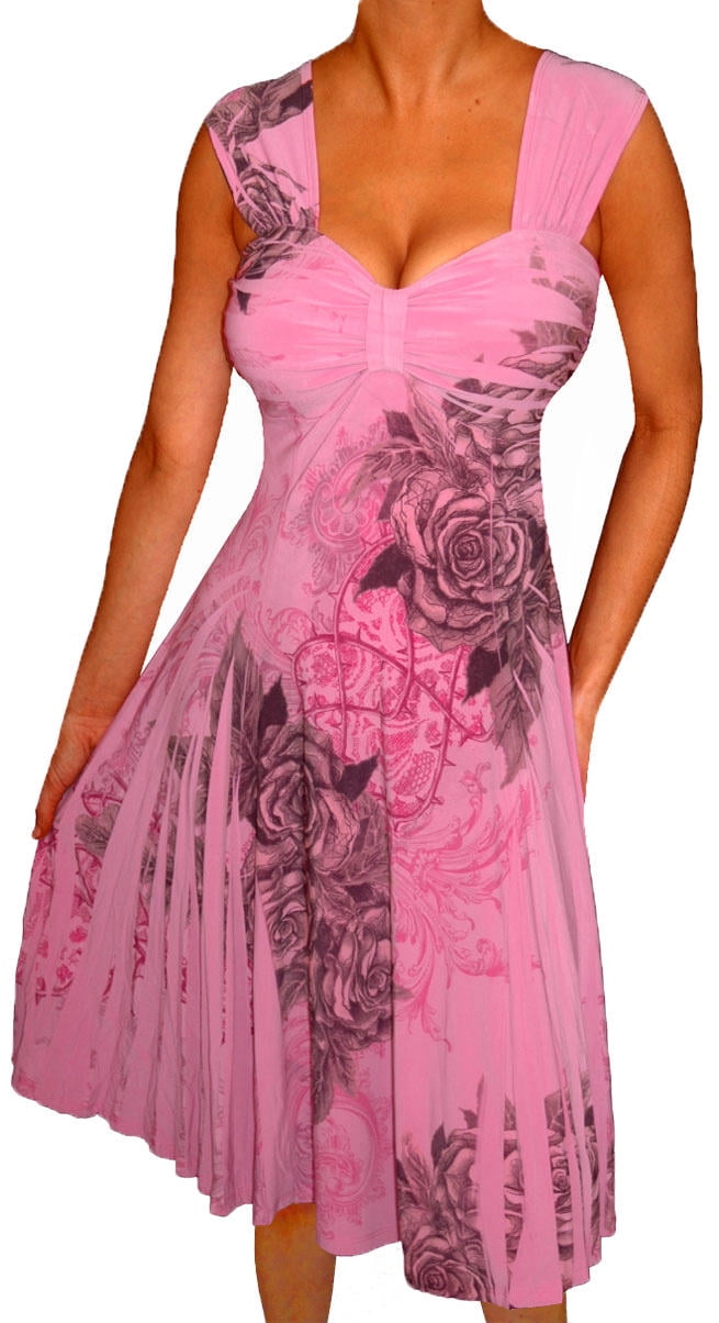 Funfash Plus Size Clothing for Women Empire Waist Sleeveless Slimming