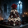 thumbnail image 3 of DIY Halloween Quilted Fabric Tree Kit, 3D Padded Sewing Craft Project, Seasonal Mantel Shelf Decor, Halloween Home Decor, Handmade Holiday Gift for Crafters, 3 of 3