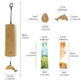 thumbnail image 3 of Carillón de viento Seek Wind Bamboo Wind Chimes Acorde de meditación Windchime Windbell para jardín al aire libre Patio Decoración del hogar Meditación Zen Relajación Viento: C acorde Tomshoo  Carillón de viento, 3 of 6