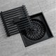 thumbnail image 1 of Floor Drain Black Square Floor Drain Brass 4 Inch Shower Drain Anti Odor Shower Drain For Toilet Bathroom Kitchen Banmo, 1 of 2