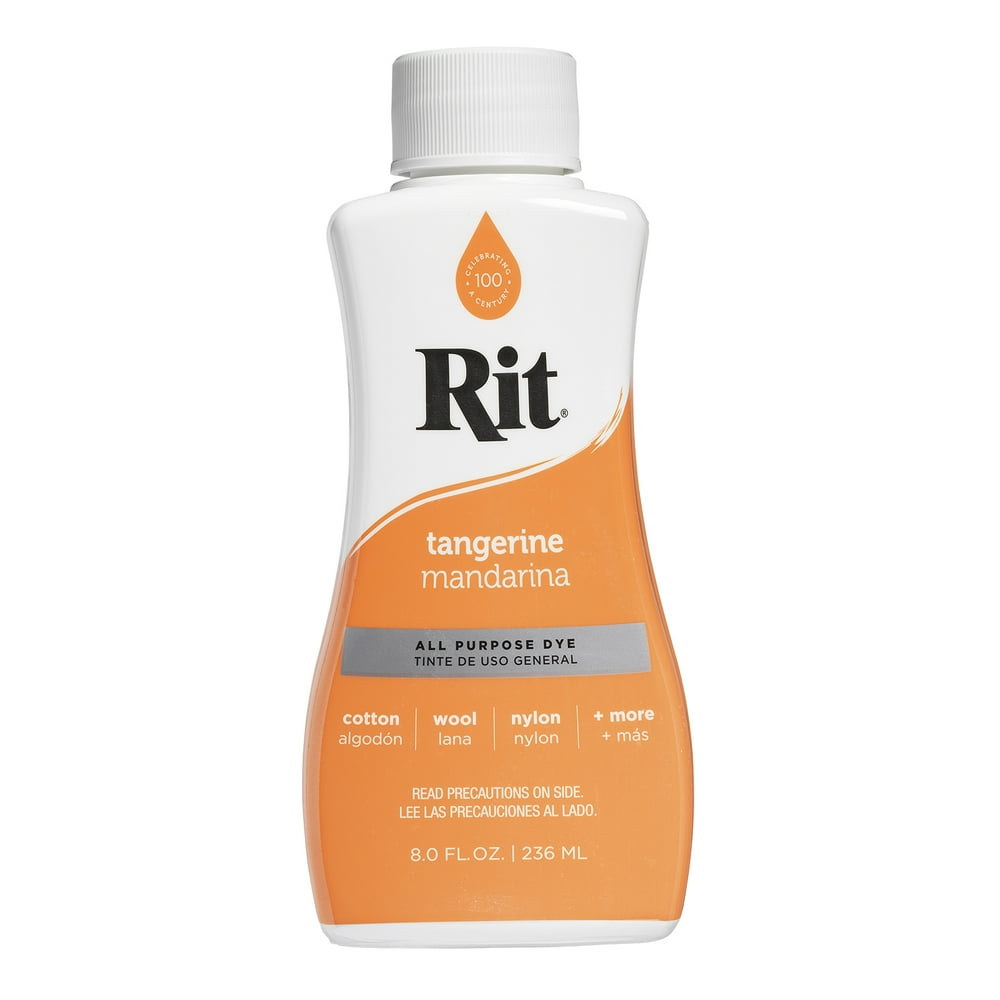 Rit All Purpose Liquid Dye, Tangerine, 8 Fl. Oz. - Walmart.com