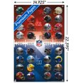 thumbnail image 3 of NFL League - Helmets 21 Wall Poster with Pushpins, 14.725" x 22.375", 3 of 3
