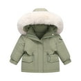 thumbnail image 5 of LFEOOST Kids 2-Piece Padded Snowsuit Toddler Baby Boys Girls Winter Wear Ski Jacket & Snow Bib Pants Ski Suit (2 Years, Green), 5 of 8