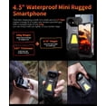 thumbnail image 2 of Tank Mini,4.3" Android 13 Outdoor Rugged Smartphone Unlocked,Waterproof 4G Mobile Cell Phones ,16GB RAM+256GB ROM, 2 of 7