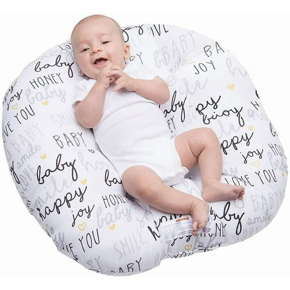 Boys and Girls Stretch Newborn Recliner Pillow, Baby Alphabet Recliner Pillow, Snug Removable Sofa Cushion, White, Super Soft Fit