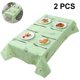 thumbnail image 2 of Mantel de PVC impermeable a prueba de aceite, resistente a las manchas, lavable, rectangular o cuadrado, para interiores y exteriores, 2 uds. Ormromra XWJ-A0095-2, 2 of 7