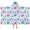 Butterfly and Blue, variant on Butterfly and Monarch Orange Pattern Teens Hooded Bath Towel Wrap for Ages 3 To 12,Quick Dry Lightweight Soft Microfiber Bath Beach Pool,50"x30"