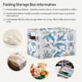 thumbnail image 5 of Ocean-themed Pattern Foldable Storage Basket,Canvas Fabric Foldable Storage Bins with Handles Open Home Storage Bins Boxes for Toy Book Shelf Closet Baskets, 5 of 8