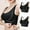 Black, variant on WREESH 2 Pack Racerback High Impact Sports Bras for Women No Underwire Yoga Workout Longline Wireless Posture Bra Side Buckle Crop Tank Tops Beige