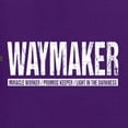 thumbnail image 5 of Wild Bobby Waymaker Inspirational/Christian Unisex Crewneck Graphic Sweatshirt, Purple, Small, 5 of 5