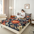 thumbnail image 4 of Castle Fairy Teenagers Chic Floral Twin Sheet Sets,Vintage Aesthetic Bedding, 4 of 7