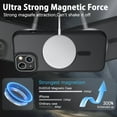 thumbnail image 3 of for iPhone 14 Case, iPhone 13 Case Magnetic[Compatible with Magsafe], Translucent Matte Back Anti-Scratch Full Protective Cover Shockproof Phone Case for Apple iPhone 14/13 6.1", Black, 3 of 18