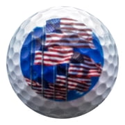 GBM Golf American Flag Golf Ball Assortment – 12 Designs – 12 Pack Patriotic Set