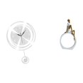 thumbnail image 1 of Reloj de pared,Reloj de pared decorativo para baño y dormitorio.,Reloj de pared redondo silencioso y sin tictac,regalo,Estatua de niña,Estatuas de mujeres y niñas,estatuillas,decoración, 1 of 8