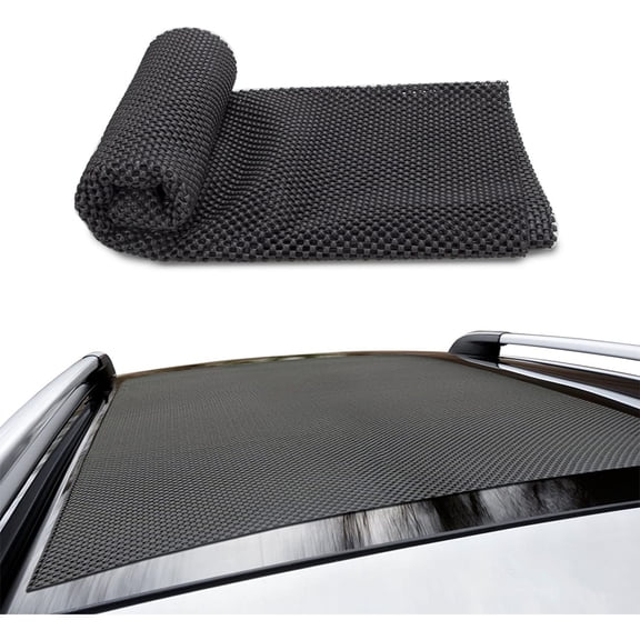 HONMEET 1Pcs Roof Cargo Protective Mat Anti-slip Black Fabric for Drivers