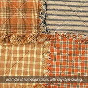JCS Primitive Black Ticking Stripe Farmhouse Homespun Cotton Fabric Sold by the Yard