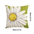 thumbnail image 4 of Nsxcdh Floral Decorative Pillow Cover Natural Cotton Linen Pillowcase 17.71x17.71 Inch for Couch,Sofa,Car Seat,or Bedroom Decor, 4 of 7