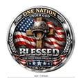 thumbnail image 5 of Flag Veteran Honor Tribute Coin, Alloy Religious Collectible Token, Souvenir Ornament for Military Fan Collection and Home Tabletop Display Decor, 5 of 8