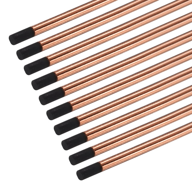 10pcs 11mmx305mm(0.4"x12") Carbon Arc Air Gouging Rods Copper Graphite Coated Gouging Electrode Rods