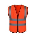 thumbnail image 3 of BiZtdJrK Work Vest for Men High Visibility Reflective Sleeveless Zip Up Jackets Lightweight Cycling Athletic Vests Orange Free Size, 3 of 8