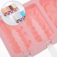 thumbnail image 2 of HAMPPLIES 1 Set Pink Silicone Chocolate Molds For Diy Ice Cream And Desserts Summer Fun, 2 of 8