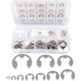 thumbnail image 1 of 120 piezas de arandelas de seguridad de acero inoxidable 10 tamaños diferentes con caja para máquina de ranuras onduladas Aplicación automotriz (plata), 1 of 5