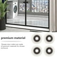 thumbnail image 3 of ROSENICE 4Pcs White PVC and Metal Shower Door Wheels for Smooth Sliding in Bathrooms, 3 of 8